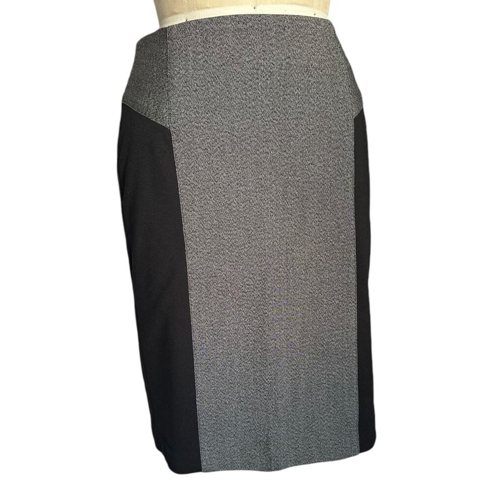 Womens Skirt Size 4 Black Grey Professional Structured Pencil Office Siren Work - Picture 2 of 8